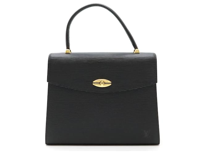 Louis Vuitton Epi Malesherbes Handbag Black Leather  ref.1846296