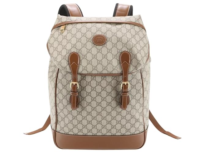 Gucci Interlocking G Beige Leather  ref.1846856