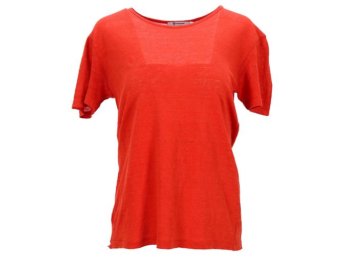 Camiseta T de Alexander Wang en algodón rojo Roja
