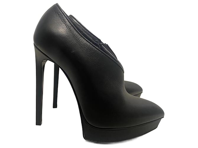 Ankle boots Saint Laurent Black Leather  ref.1847567