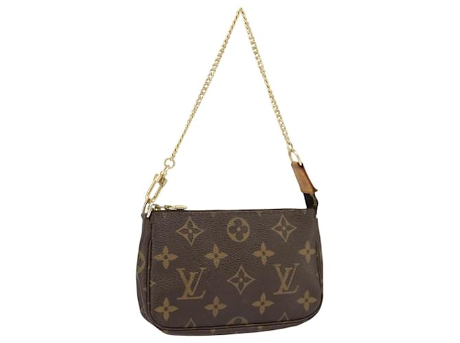 Louis Vuitton Mini Pochette Accessoires Brown Cloth  ref.1847816