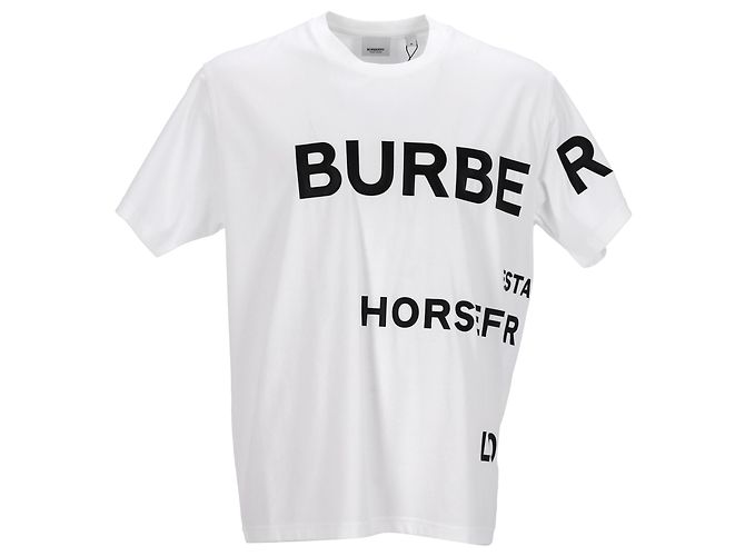 Camiseta estampada Burberry Branco