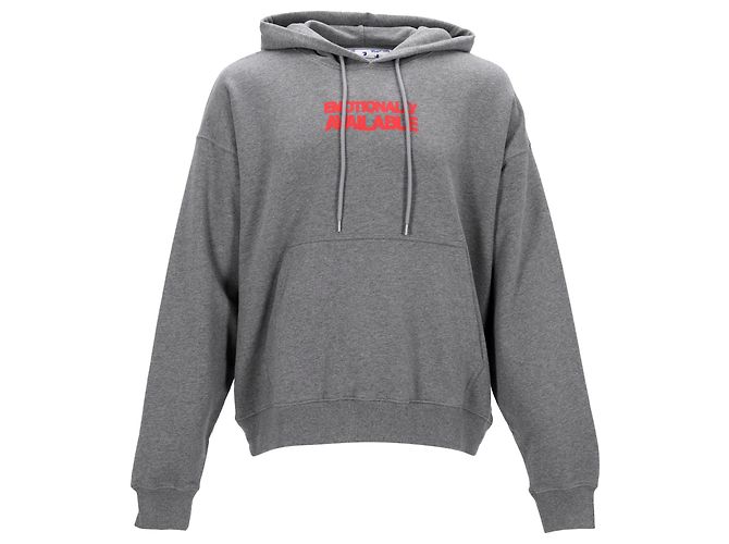 Off White Sudadera Off-White gris con estampado