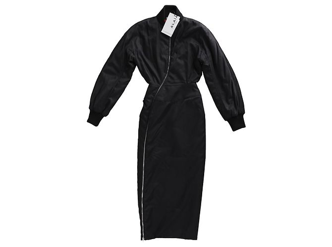 Alaïa Alaia Bomber Dress in Black Polyamide