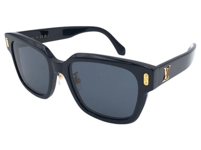 Occhiali da sole Louis Vuitton Confidence Square Nero Oro