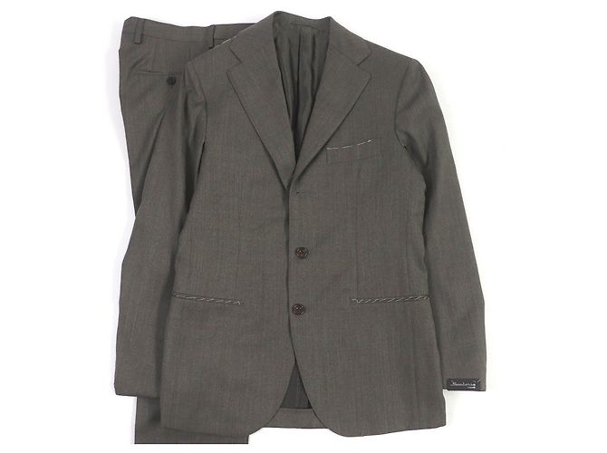 Autre Marque Traje de lana Sartorio Castaño