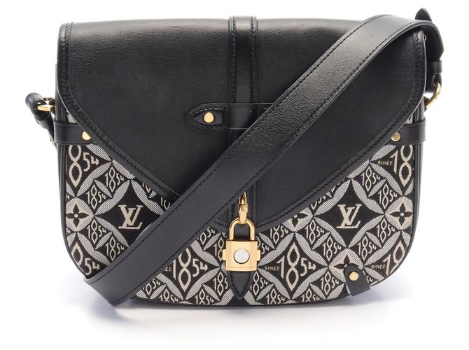 Louis Vuitton Neo Saumur MM Monogram Jacquard Bag Black