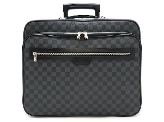 Louis Vuitton Damier Graphite Pilot Case Trolley Bag N23206 Black Cloth  ref.1850798