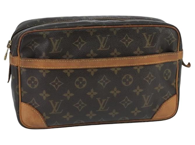 LOUIS VUITTON Monogram Compiegne 28 Clutch Bag M51845 LV Auth 100328 Cloth  ref.1851339