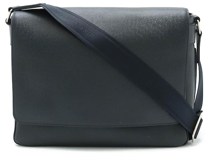 Louis Vuitton Taiga Roman MM Messenger Bag Blue Leather  ref.1851630