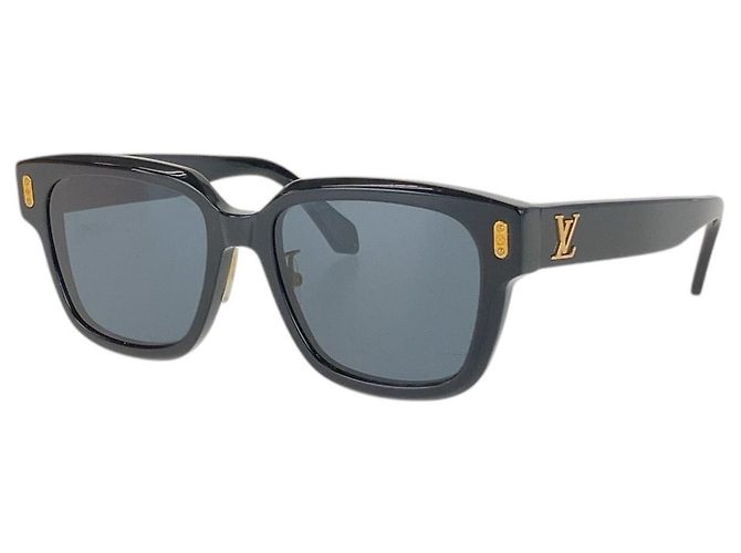 Occhiali da sole Louis Vuitton Confidence Square Nero Oro