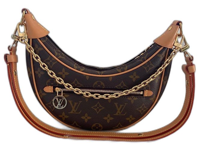 Louis Vuitton Loop Monogram Canvas Handtasche Braun Golden Karamell