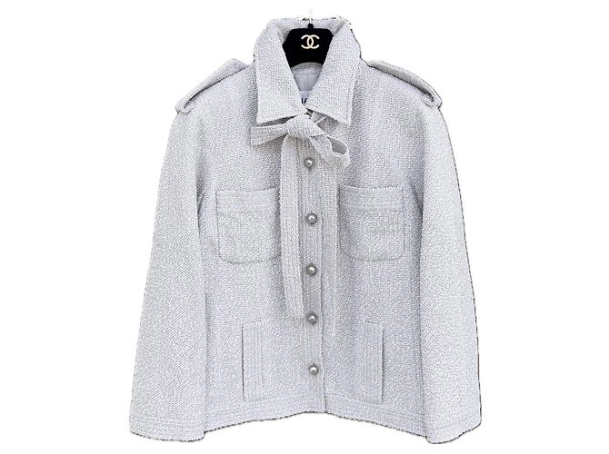 Chanel New CC Buttons Tweed Jacket with Bow Multiple colors