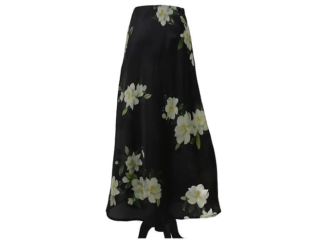 Zimmermann Schwarze Harmonie Blumen Maxirock