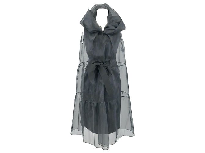 Moschino Shift-Kleid mit schwarzem Tüllüberzug