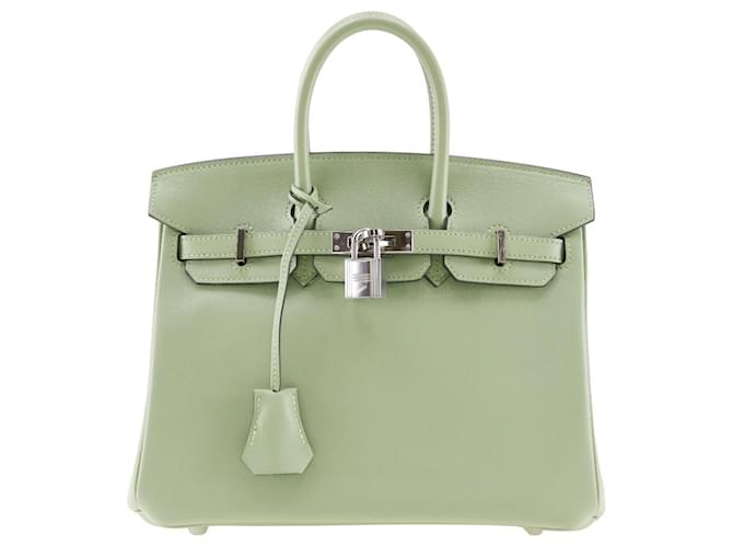 Hermès Hermes Birkin 25 Handbag Green 2020 Leather  ref.1853229