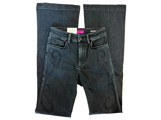 Autre Marque Salsa jeans Dark grey Cotton  ref.1853514