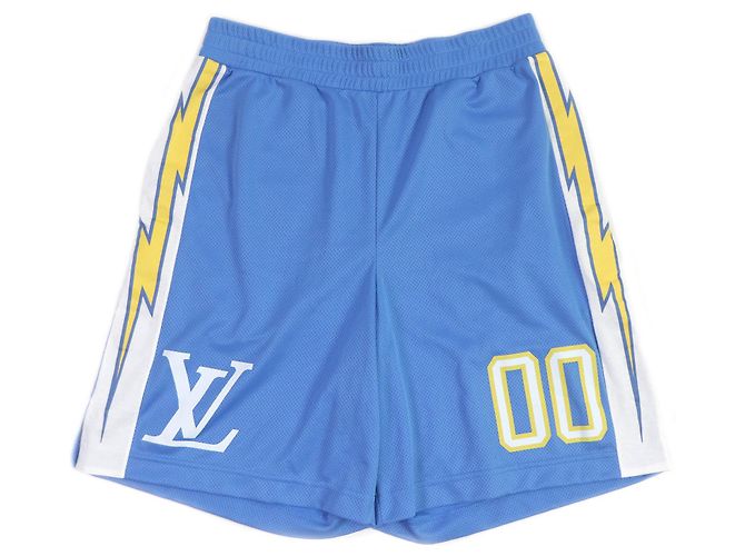 Louis Vuitton Mesh Game Shorts hellblau S