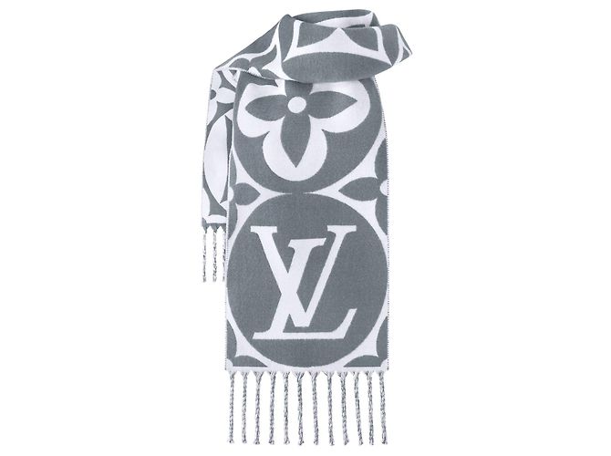 Louis Vuitton LV Nedallion Schal neu Grau