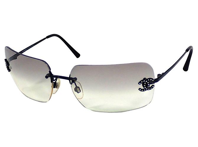 Gafas de sol Chanel Negro Gris Plástico