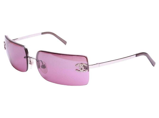Chanel Sunglasses Silvery Purple Plastic