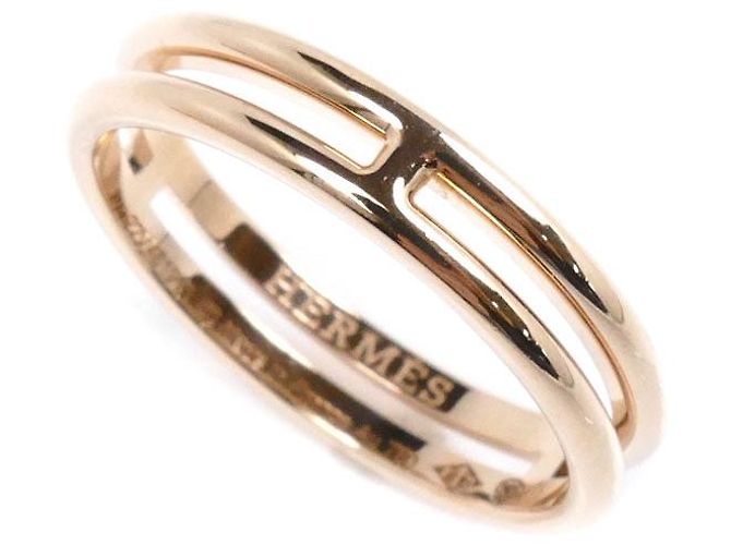 Ring Hermès Anillo Ariane en oro rosa Hermes H119836B Dorado
