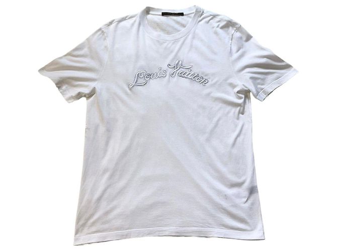 Top Louis Vuitton de algodón blanco