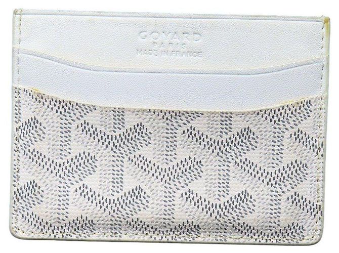 Goyard Monogram Cardholder White Orange