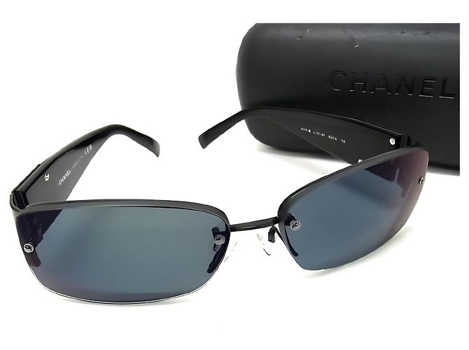 Occhiali da sole Chanel 4117-B neri Nero
