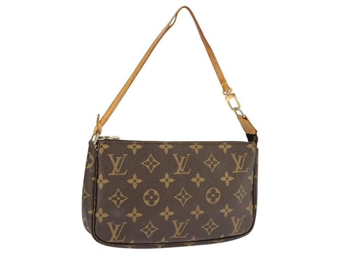 LOUIS VUITTON Monogram Pochette Accessoires Pouch M51980 LV Auth 102263 Cloth  ref.1858018
