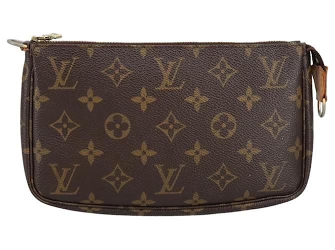 Louis Vuitton Pochette Accessoire Marrom Lona  ref.1858239