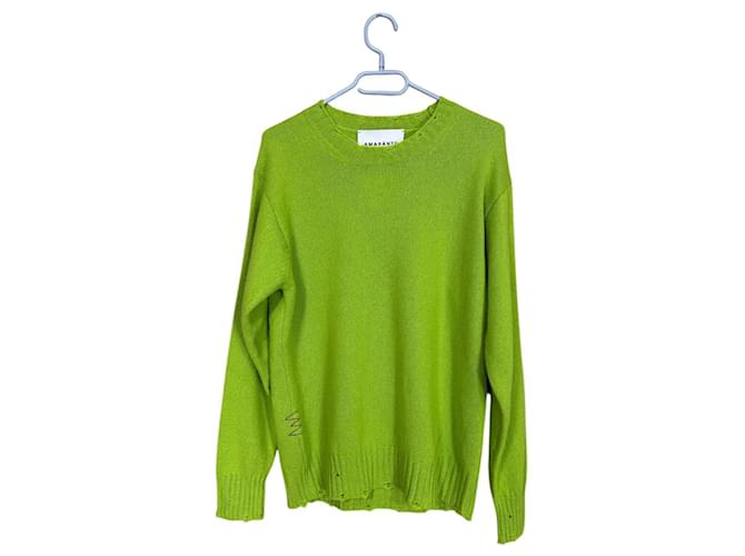 Autre Marque Knitwear Green Cashmere Wool  ref.1858550