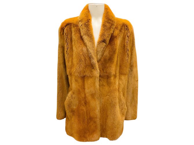 Sprung Frères Sprung Freres Camel Mink Fur Coat