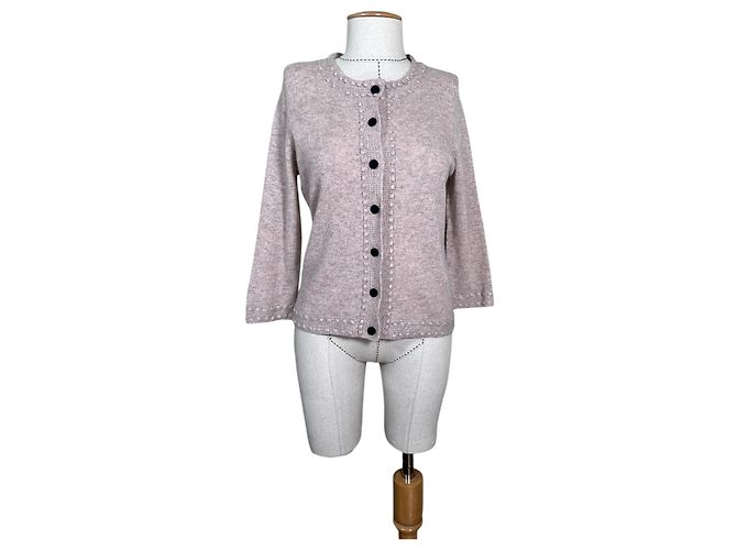 Autre Marque Kaschmir Cardigan Rosa Pink