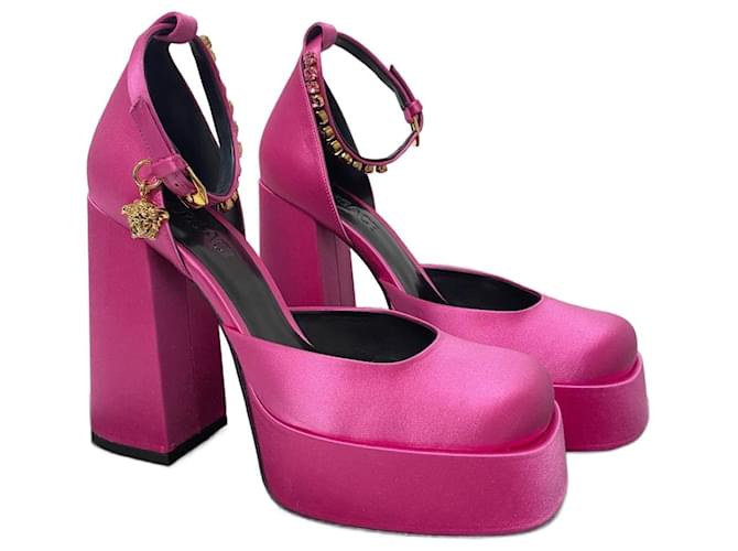 Block Heels Versace Plastic Heels Versace Medusa Aevitas Platform