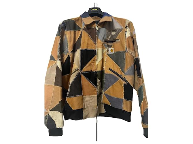 Autre Marque Carhartt Patchwork Detroit Jacket Multiple colors Cotton Denim  ref.1858784