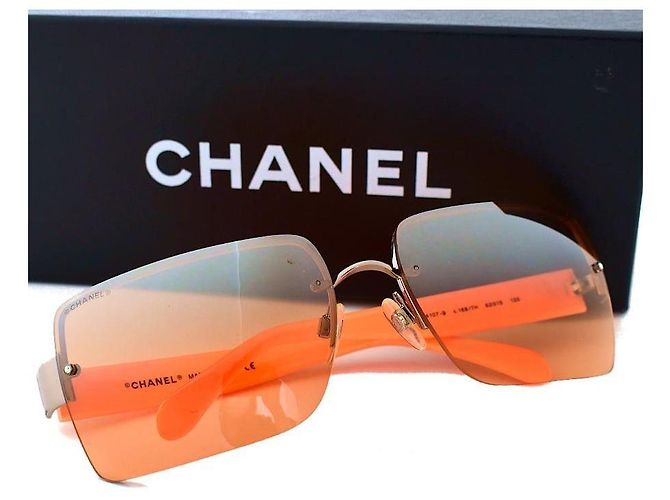 Gafas de sol Chanel Naranja de plástico