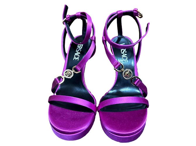 Sandali Versace Crystal Medusa 95 Rosa Fuschia