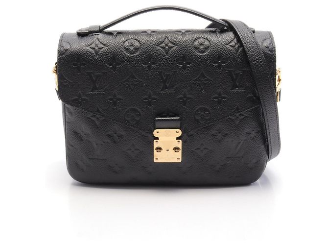Louis Vuitton Pochette Metis MM Monogram Noir Handbag Black