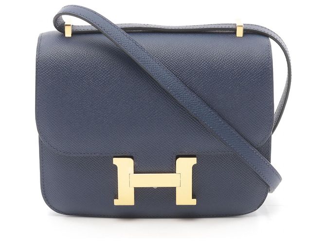 Hermès Hermes Constance 3 Mini Shoulder Bag Navy Blue
