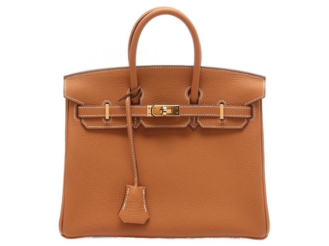 Hermès Hermes Birkin 25 Togo Handbag Brown