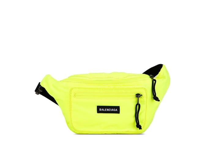 Everyday Balenciaga Explorer Waist Bag Yellow Nylon ref.JC1859590