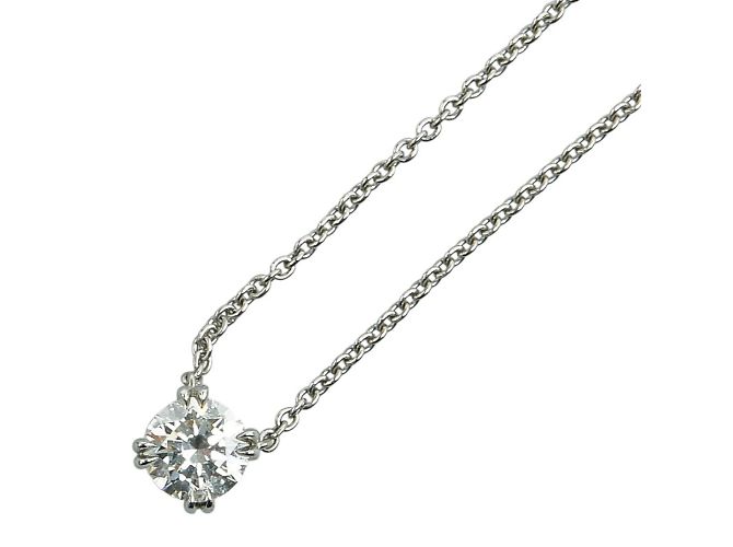 Harry Winston Round Cut Solitaire Necklace