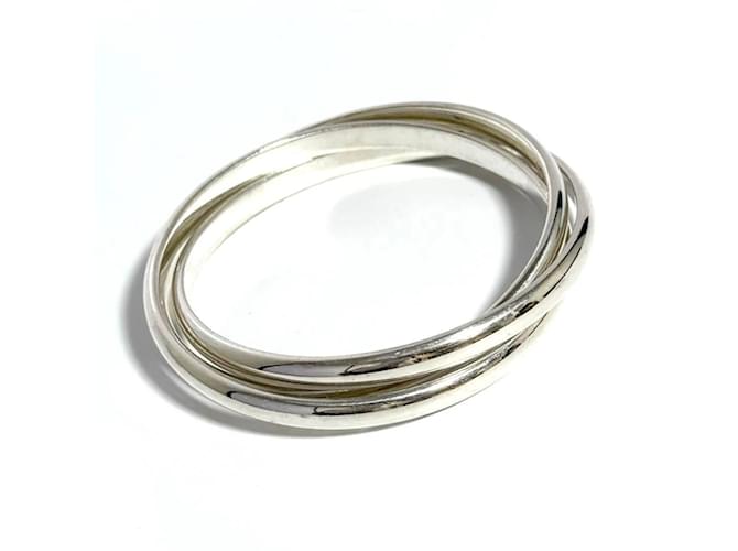 Tiffany & Co Pulseira Bangle Trinity Pesada para Mulheres Tiffany Prata  ref.1859822