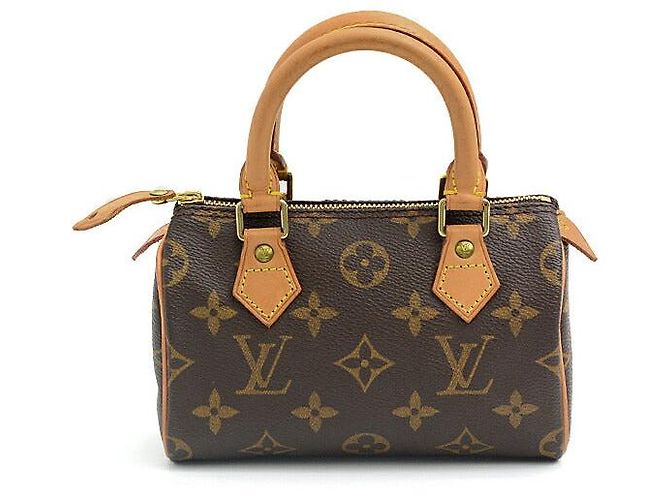 Louis Vuitton Monogram Mini Speedy Handbag M81085 Brown