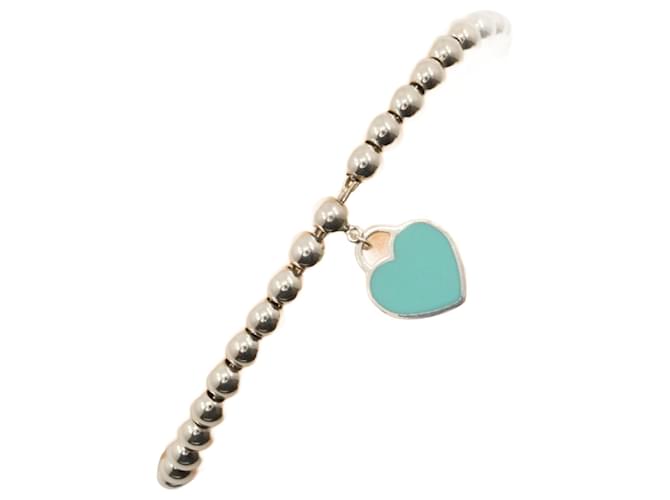 Pulseira de charme em coração azul Tiffany de Retorno à Tiffany & Co. Esmalte  ref.1860526