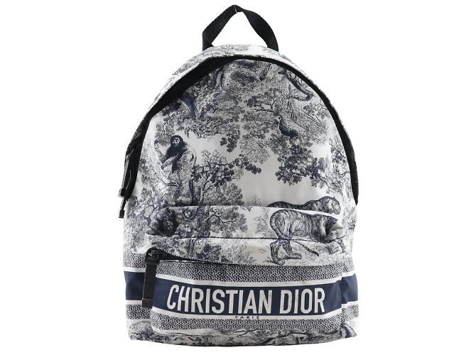 Christian Dior Small Backpack Rucksack Black White