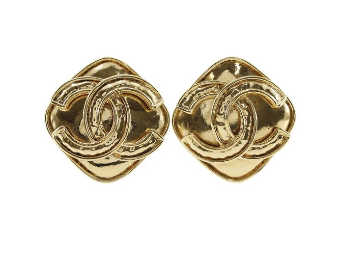 Orecchini Clip Coco Mark di Chanel D'oro