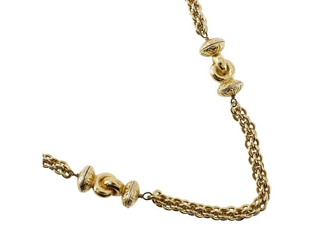 Collana lunga placcata oro Chanel D'oro