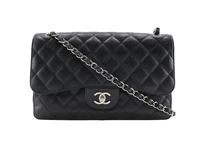 Chanel Deca Matelassé 30 Schultertasche Schwarz